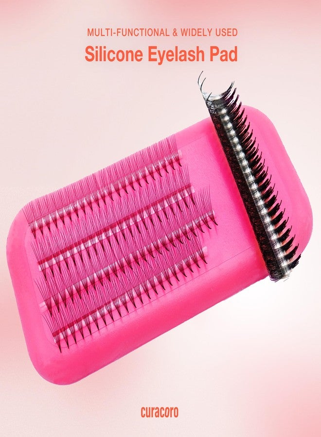 Curacoro Silicone Eyelash Pads for Lash Extension, Reusable Tray Holder for False Lashes, Soft Silicone Stand (Pack of 1) - Image 3
